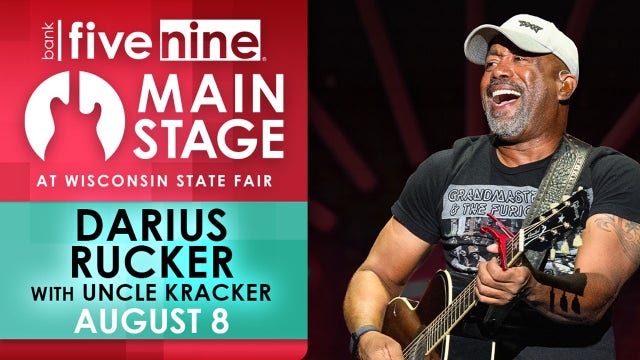 Wisconsin State Fair: Darius Rucker on Main Stage Aug, 8, 2025