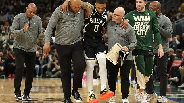 Damian Lillard diagnosed with torn left Achilles tendon, will miss rest of playoffs