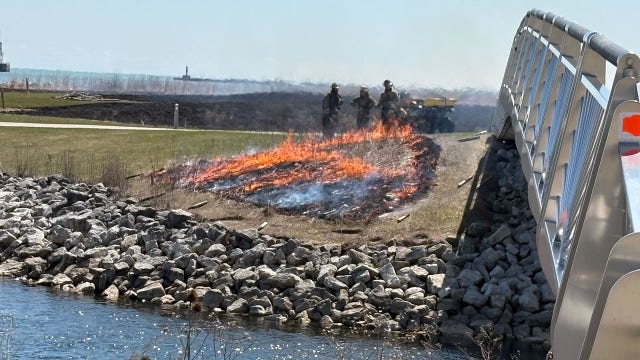 Lakeshore State Park prescribed burn Tuesday, Wisconsin DNR managing
