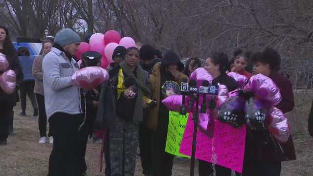 Sade Robinson balloon release at Warnimont Park; year since remains found