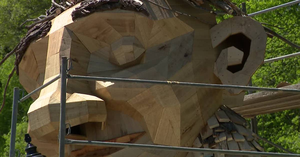 Wauwatosa troll sculpture; Danish artist shares his recycling
