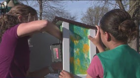 Bayside Girl Scouts install first aid kits at Ellsworth Park