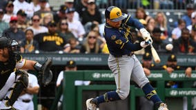 Brewers beat Pirates; Durbin. Turang hit back-to-back doubles in the 8th