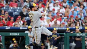 Brewers beat Phillies; Hoskins has 2 HRs, 6 RBIs