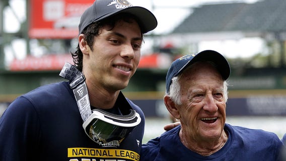 Brewers' Christian Yelich reflects on friendship with legendary announcer Bob Uecker