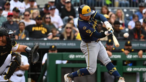 Brewers beat Pirates; Durbin. Turang hit back-to-back doubles in the 8th