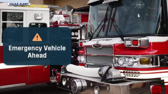 Emergency alerts directed to your vehicle; keeping responders safe