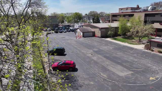 Milwaukee playground, pedestrian mall project at southside school
