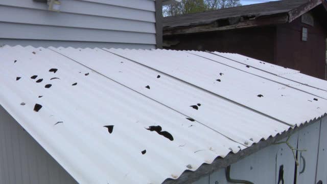 Hail damage from Thursday thunderstorms keeps people busy