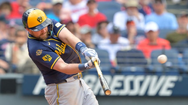 Brewers beat Guardians, Rhys Hoskins powers offense with 5 RBIs