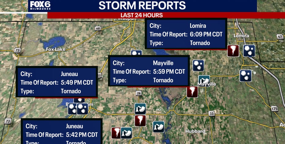 Dodge County tornadoes, NWS confirms 4 touched down Thursday