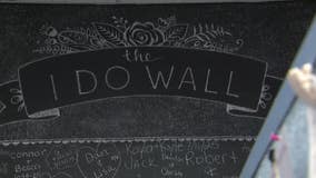 Washington County Courthouse "I Do Wall;" heartwarming moments in chalk
