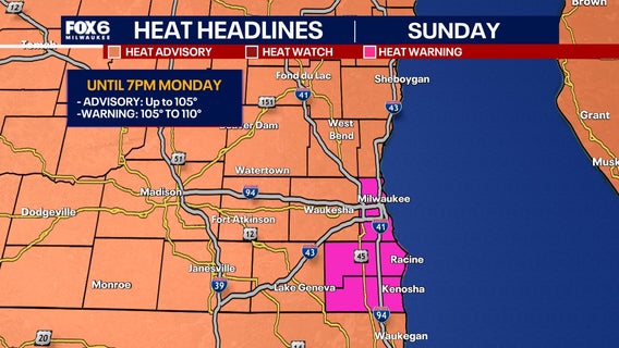 Wisconsin heat warning, advisory through Monday; what to expect