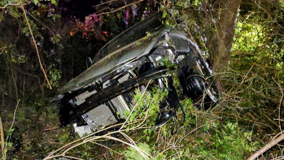 Kenosha County crash: Driver launched over embankment, into woods