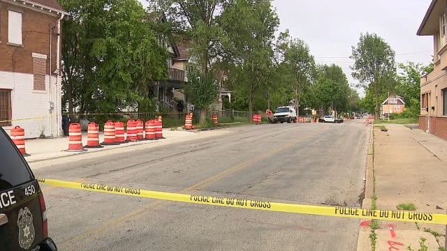 Milwaukee shooting; shots fired from vehicles, 1 hit by stray bullet
