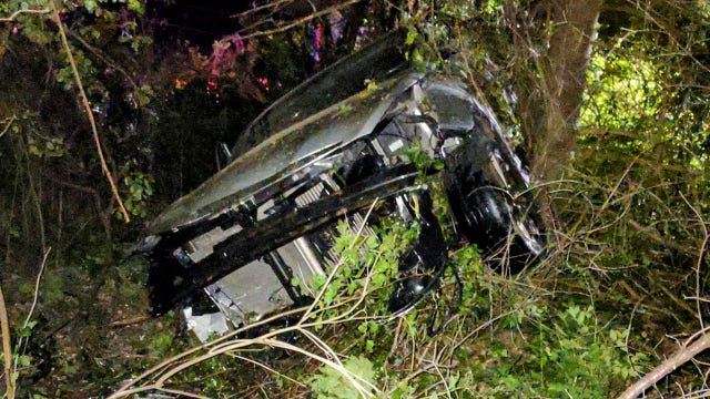 Kenosha County crash: Driver launched over embankment, into woods