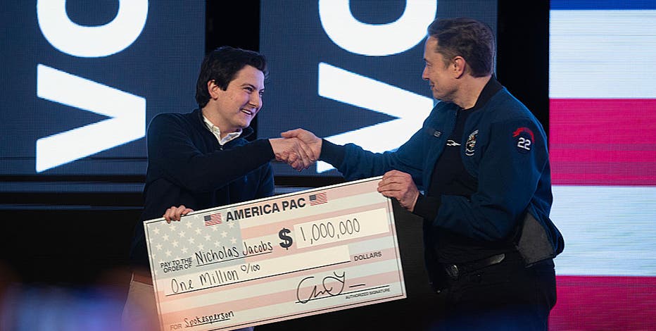 Wisconsin lawsuit seeks to ban Elon Musk from offering $1M checks to voters