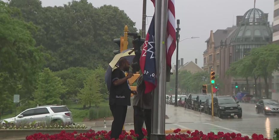 Milwaukee raises Juneteenth flag above city hall