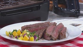 Margarita beef with orange salsa: recipe