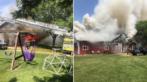 Fredonia barn fire: Property destroyed, no injuries reported