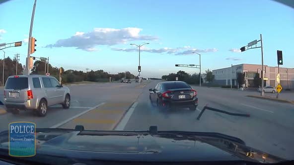Pleasant Prairie police chase into Illinois, driver arrested: video