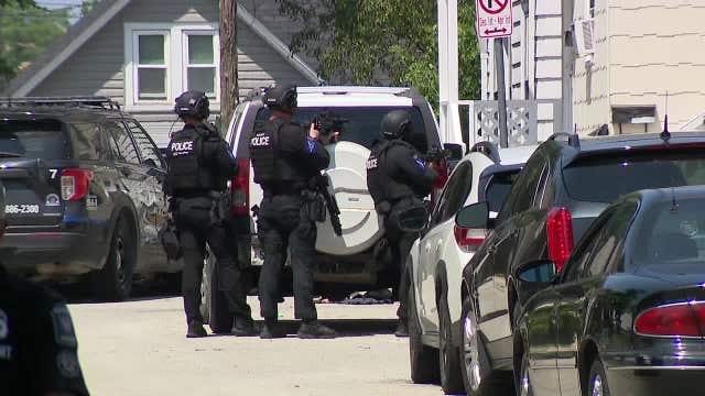 Racine shooting; massive police presence near Reschke and Prospect