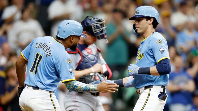 Brewers defeat Nationals; Yelich, Vaughn homer in win