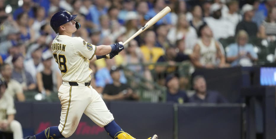 Brewers beat Cubs; Andrew Vaughn hits grand slam, drives in 6 runs