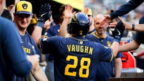 Brewers beat Braves; Perkins, Vaughn each homer in 6th straight win