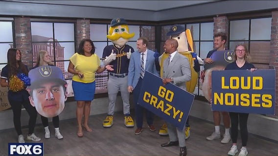 Bernie Brewer, Barrelman and the 4-1-Force join FOX6 WakeUp