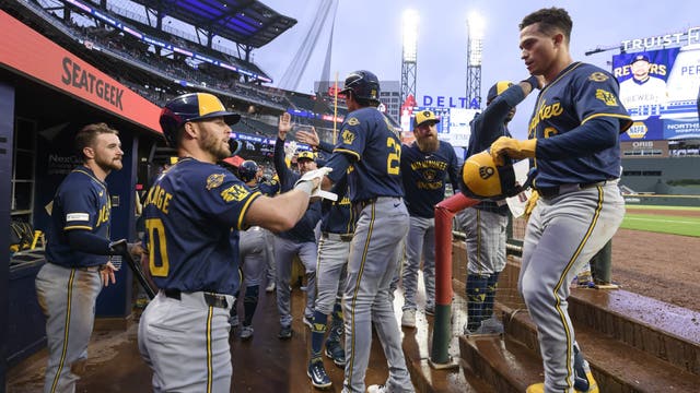 Brewers beat Braves, Collins hits 3-run homer