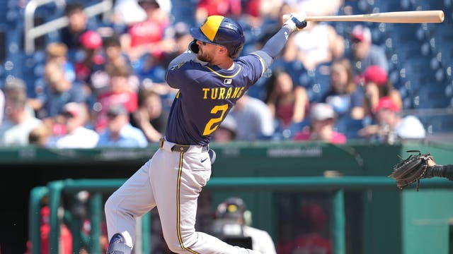 Brewers beat Nationals; Turang homers twice in season sweep