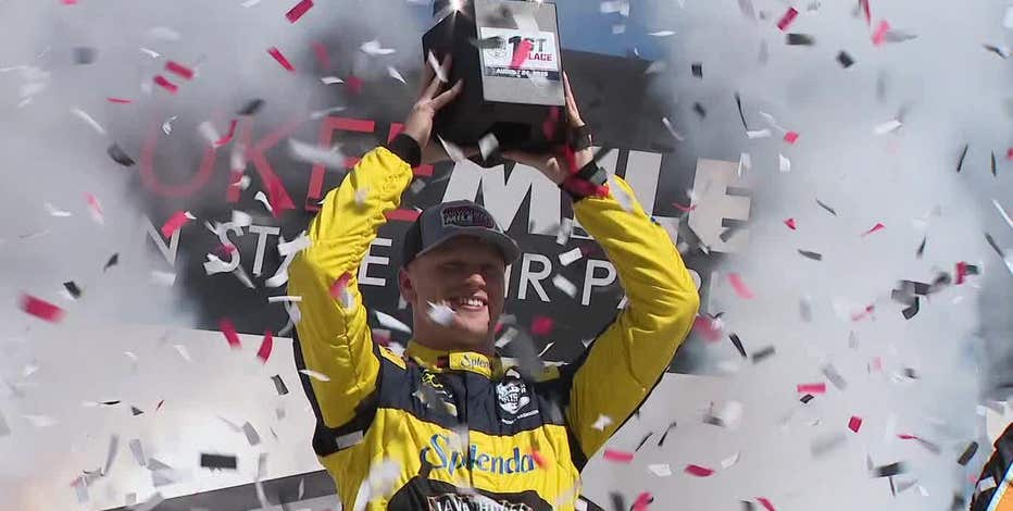 IndyCar race at Milwaukee Mile; Christian Rasmussen gets 1st win
