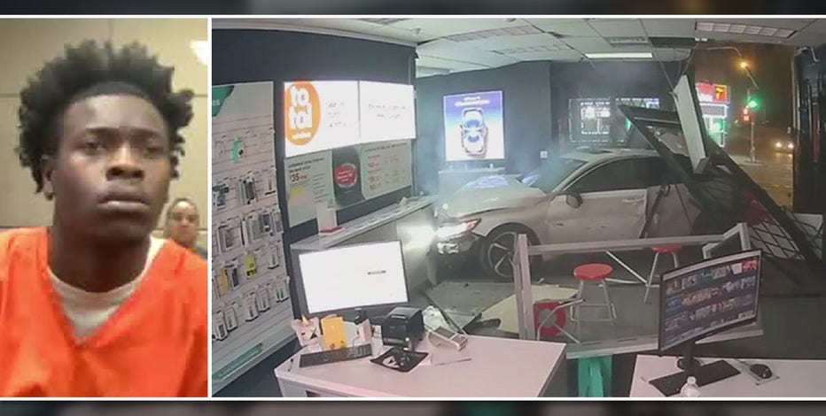 Milwaukee police chase, crash into cellphone store; driver charged