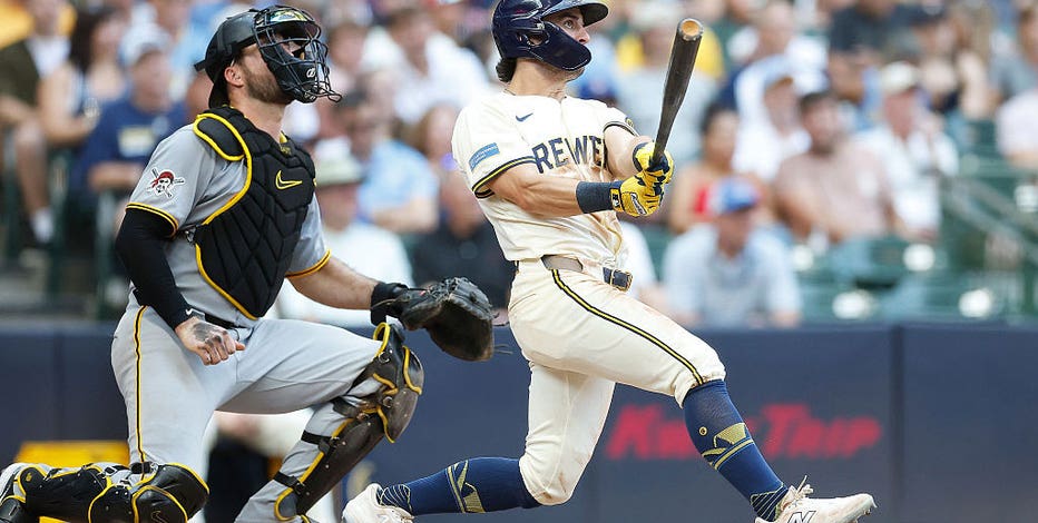 Brewers pound Pirates in Milwaukee; Crew wins 12th in a row