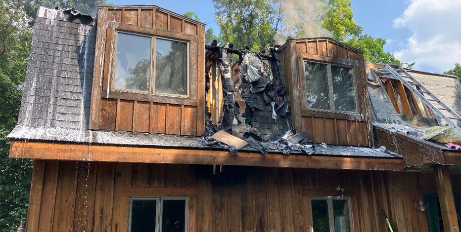 Mukwonago house fire, crews get creative to extinguish flames