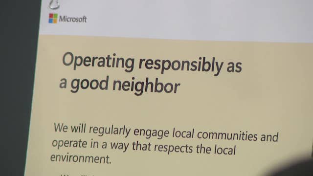 Microsoft Caledonia data center plans; residents voice frustration