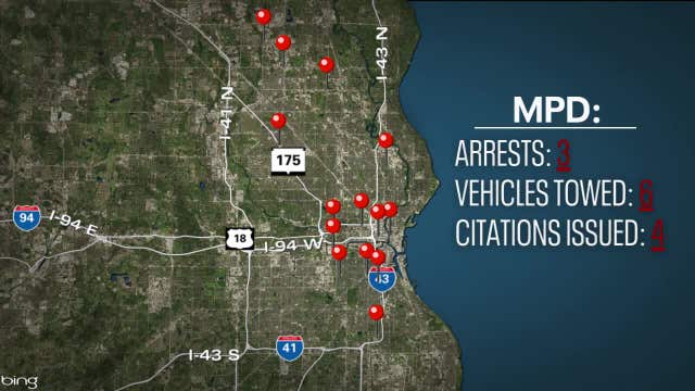 Milwaukee street takeovers; police respond to nearly 20 in 2 days