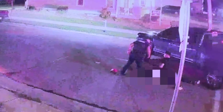 Off-duty Racine police officer hits pedestrian; new video of incident