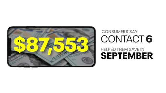 Contact 6 helps people save $87,000 in September 2025