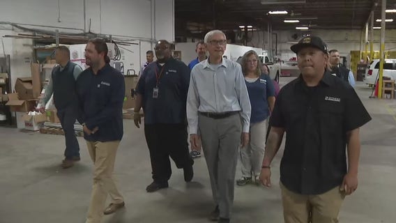Evers tours Partners for Community Development facility in Brown Deer