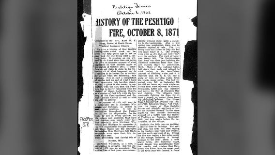 Peshtigo Fire, deadliest US history, happened 155 years ago