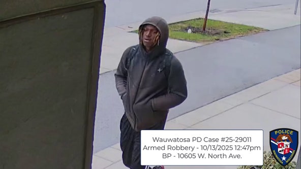 Wauwatosa police seek gas station armed robbery suspect