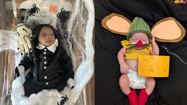 Aurora NICU babies 1st Halloween; and the winners are...