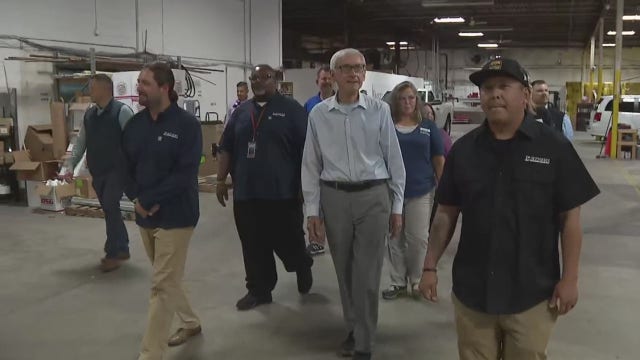 Evers tours Partners for Community Development facility in Brown Deer