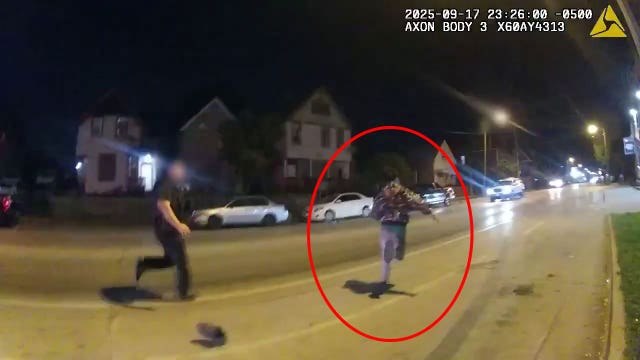 Milwaukee police shooting; bodycam video released of man fleeing police