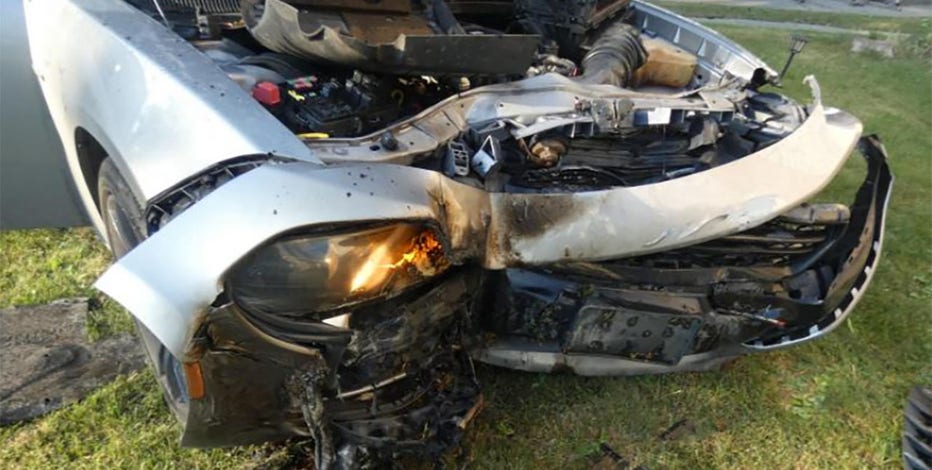 Milwaukee police chase, stolen car crashes into home; man charged