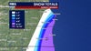 Southeast Wisconsin lake-effect snow totals for Nov. 10, 2025