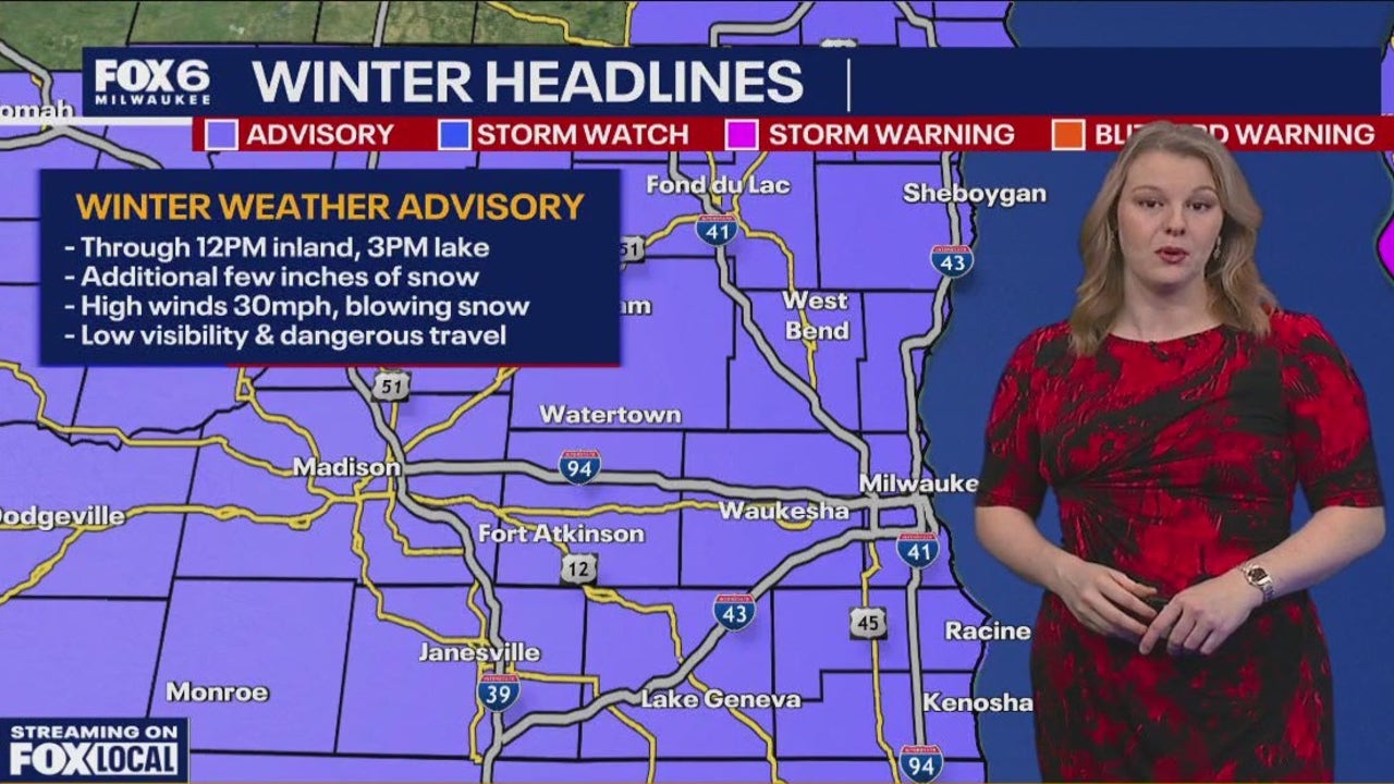 Milwaukee Weather: Winter weather advisory; additional snow and blowing snow