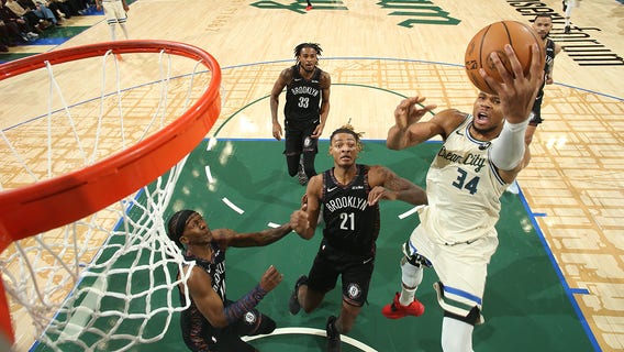 Bucks beat Nets, Giannis Antetokounmpo surpasses 21,000 career points